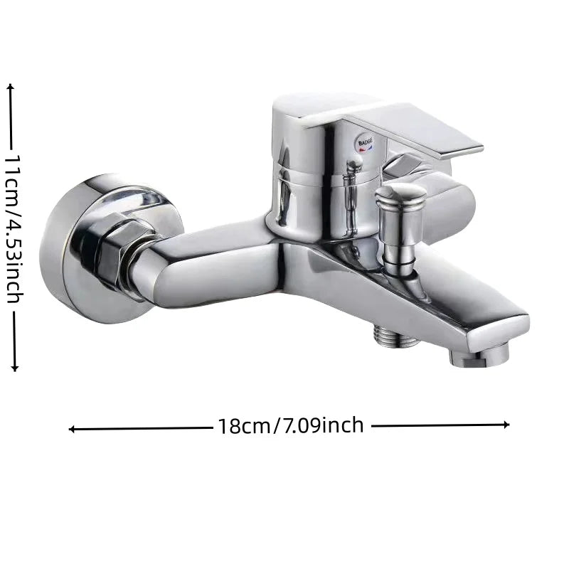 Home Bathroom Triple Shower Faucet Support Hot and Cold Water