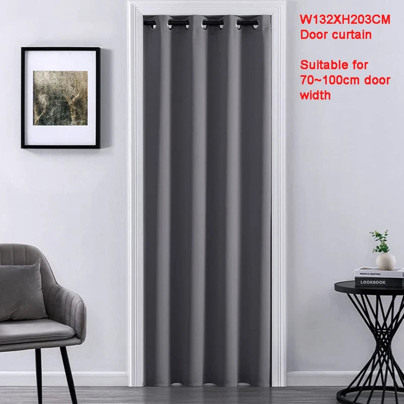 Pure White Blackout Curtain for Doorway Privacy Thermal Insulated in USA