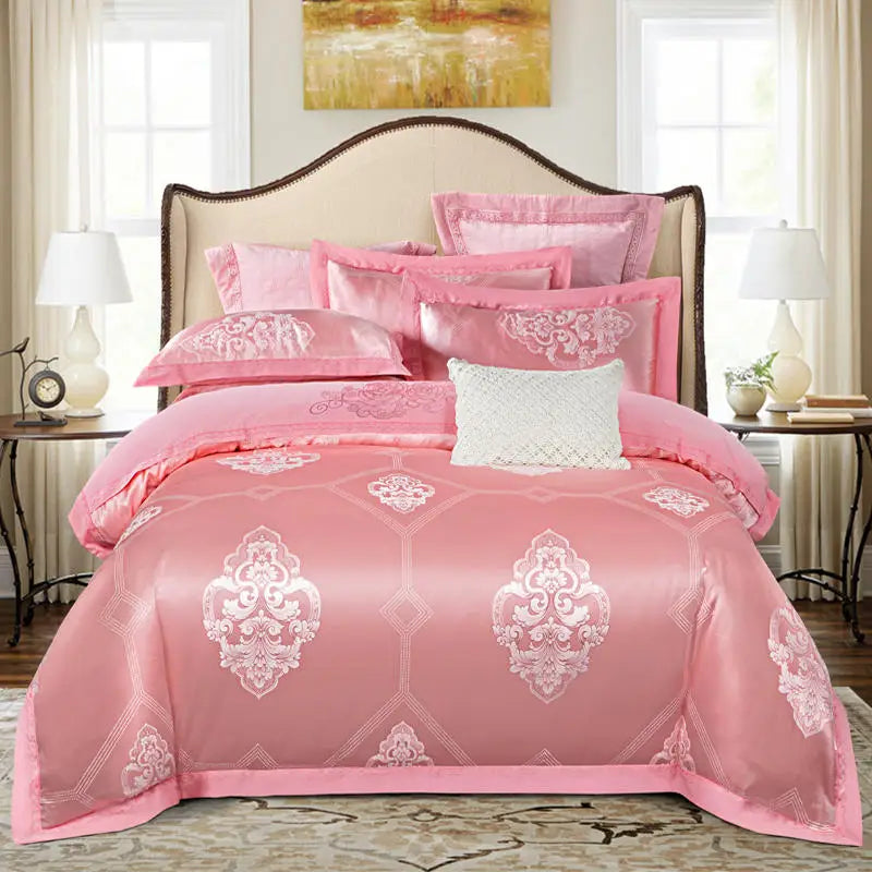 Bedding Sets Floral Grey Pink Comfort Duvet Pillowcase Flat Bed