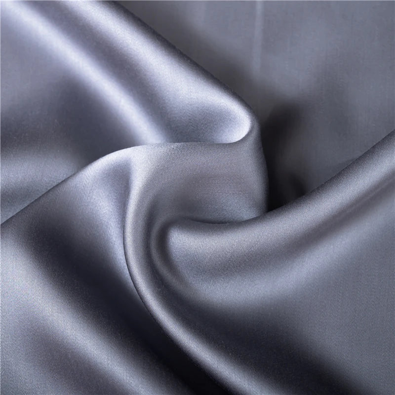 Natural Mulberry Silk Flat Sheet Solid Color Bed Sheet