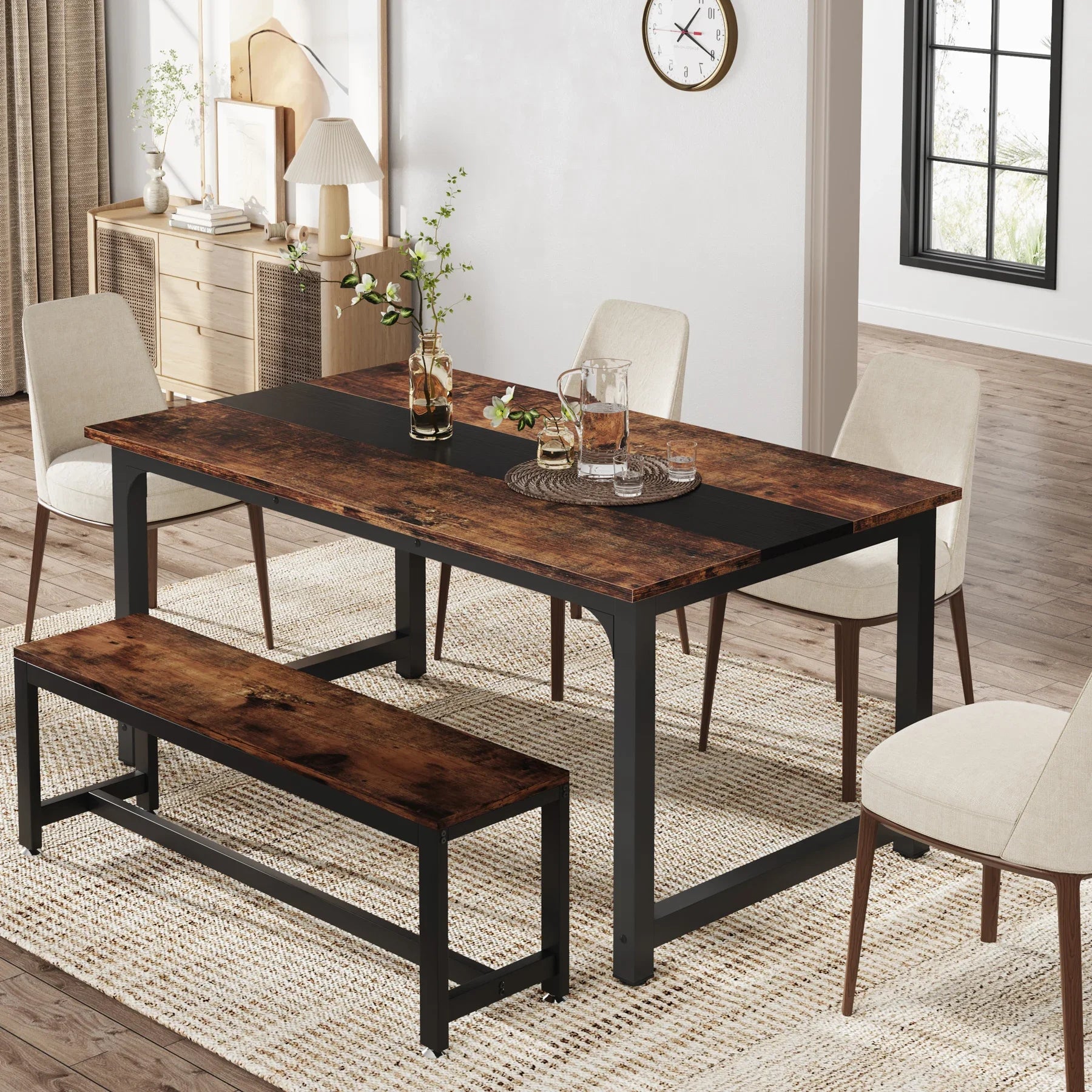 Kitchen Table Person, Rectangular Dinner Table in USA.