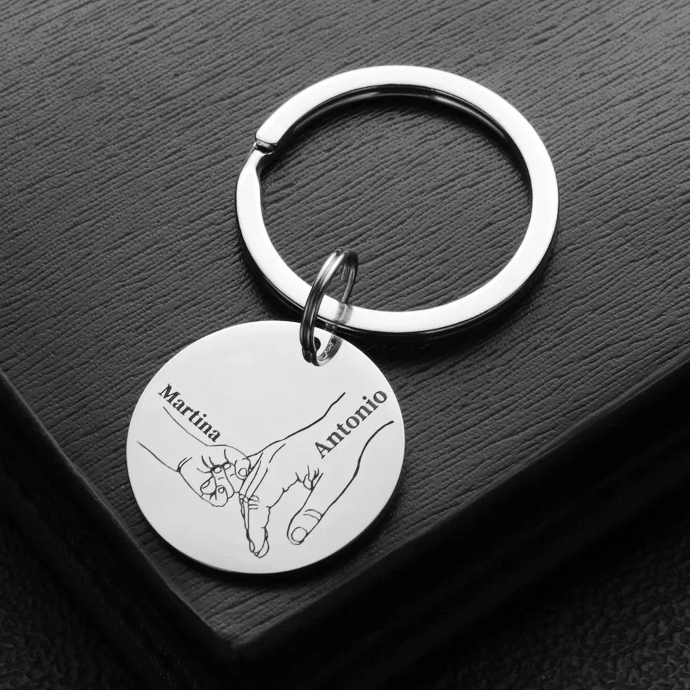 Personalized Keychain Love Gifts Customized Name Ring in USA