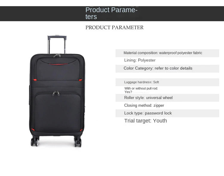 Large capacity Travel Suitcase Trolley Bag in USA