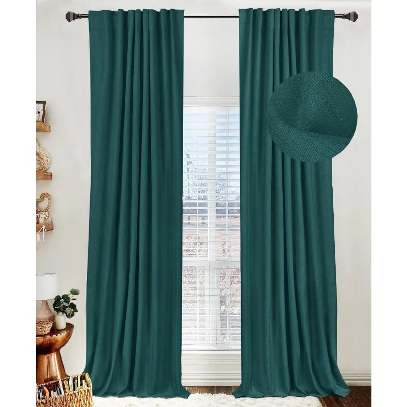 Blackout Shield Linen Blackout Curtains Bedroom in USA