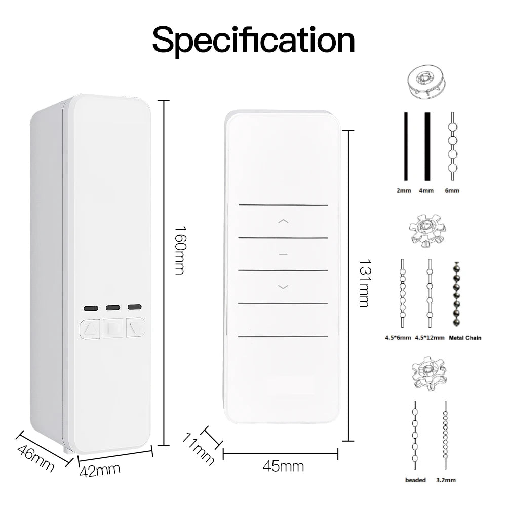 Smart Home WiFi zigbee Remote Control Shade Shutter in USA.