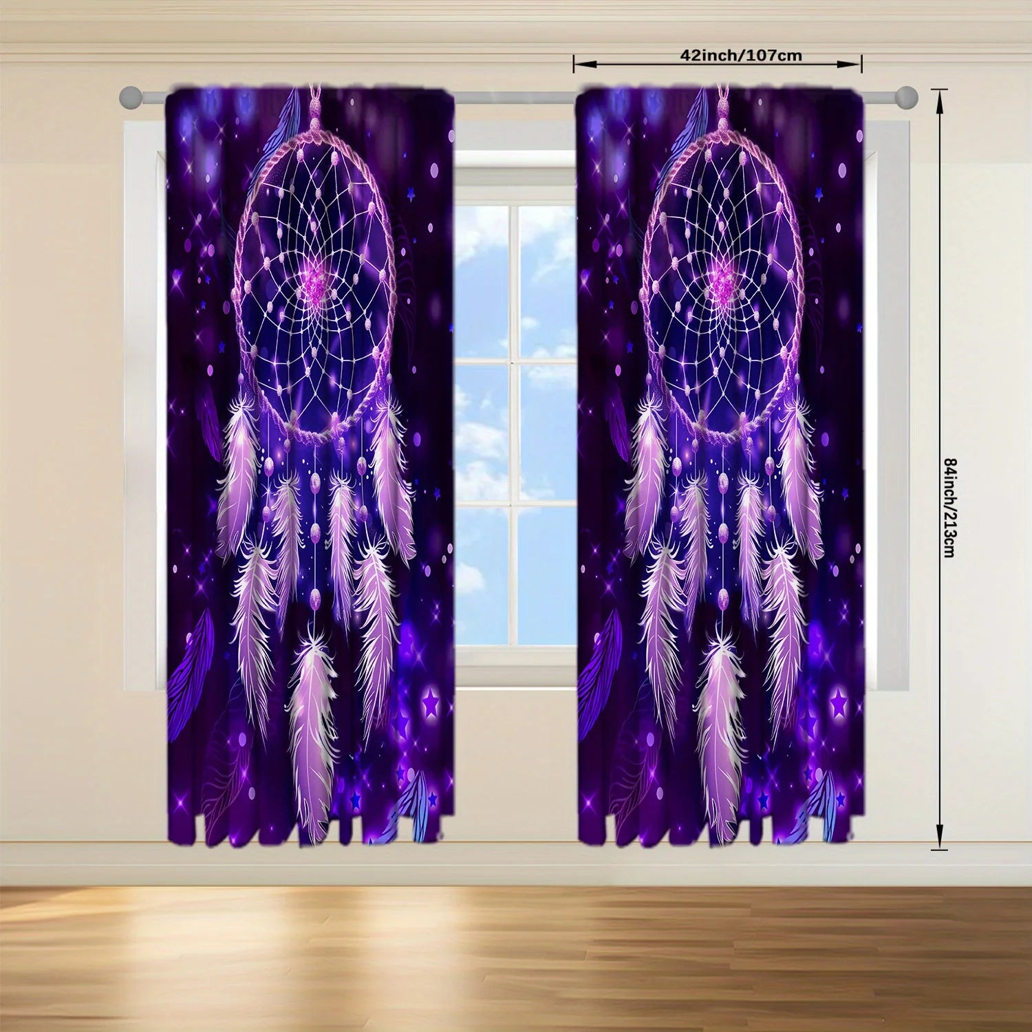 Dream Catcher Printed Curtain for Home Decor in USA