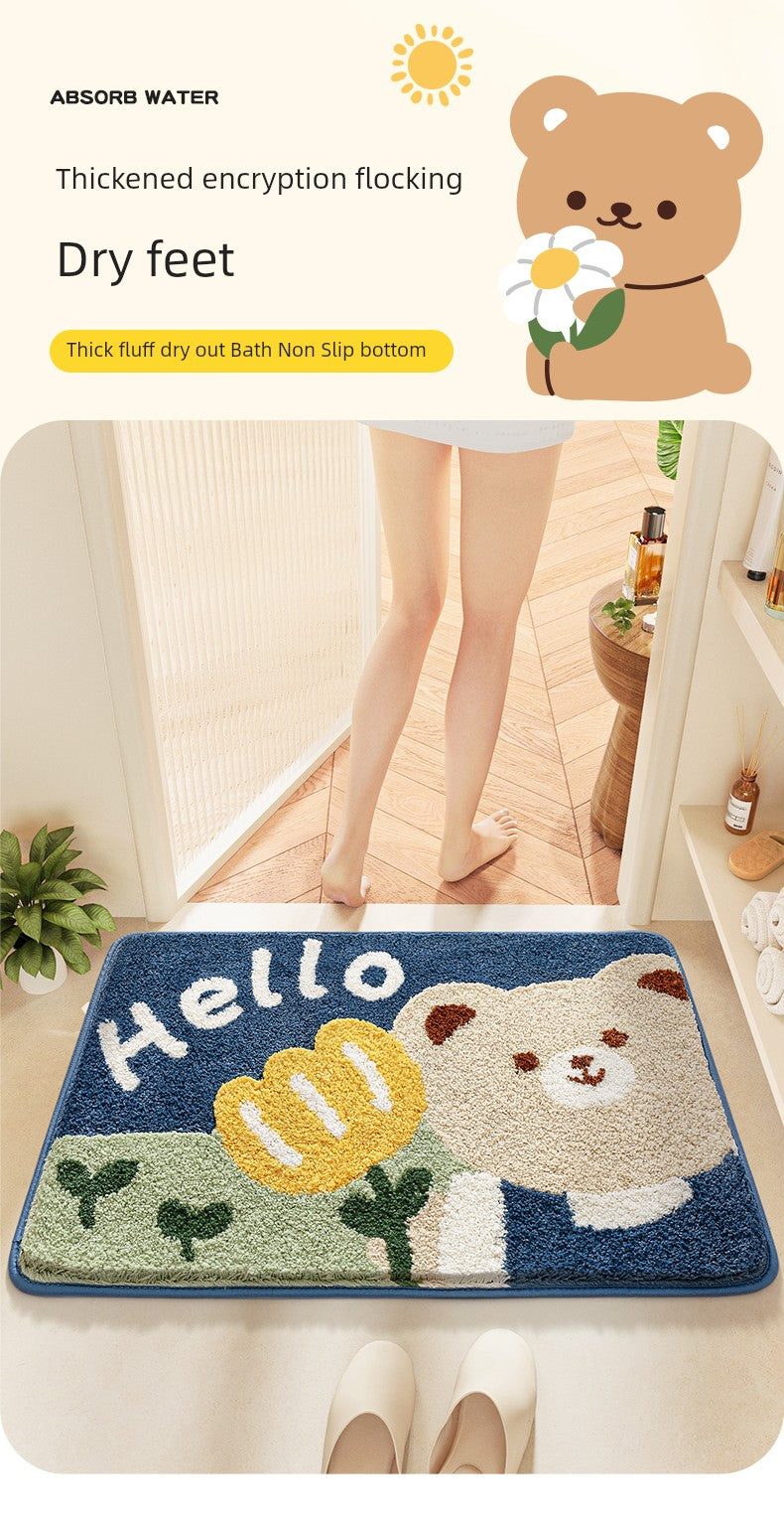 Absorbent Domestic Toilet Entrance Bedroom Floor Mat in USA.