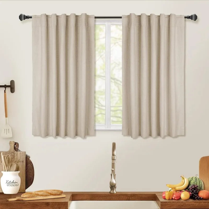 Blackout Shield Linen Blackout Curtains Bedroom in USA