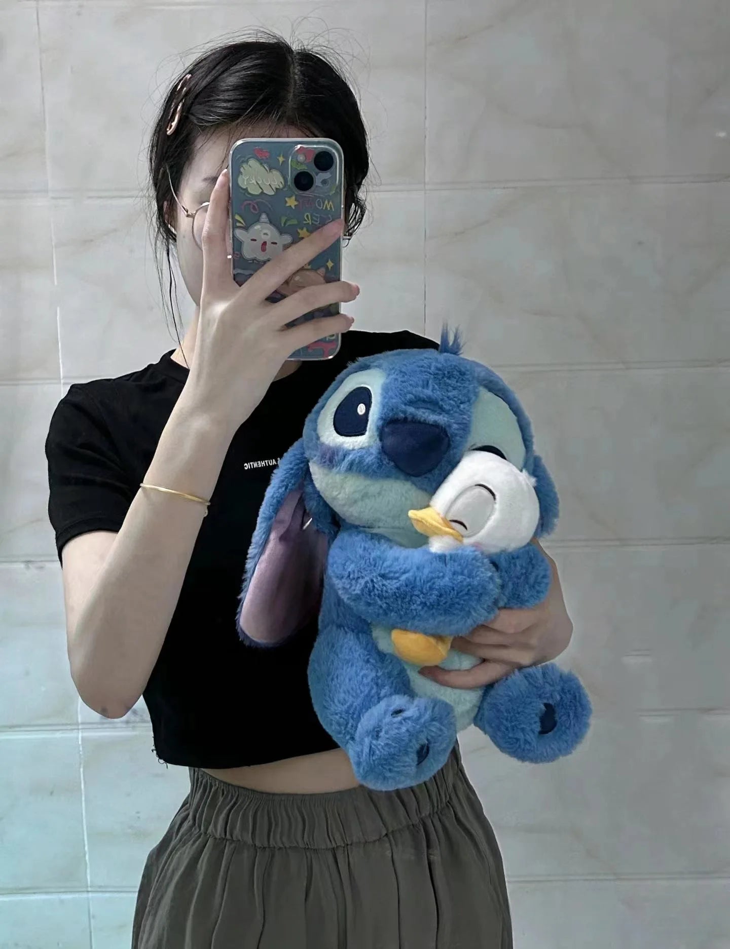 Disney Stitch Cartoon Plush Dolls Toys Kawaii Anime in USA