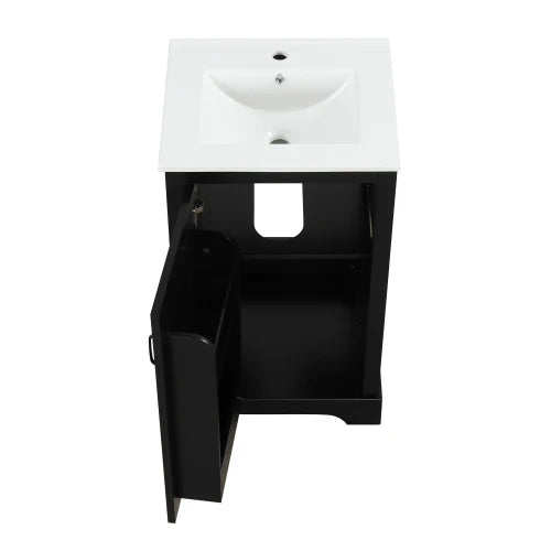 FENGSHUO Simplicity Black Bathroom Vanity With Sink Bathroom in USA.