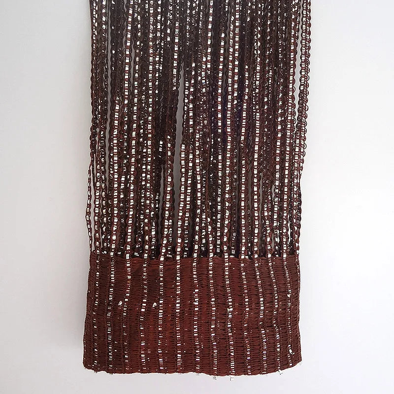 Glitter silver linear door curtain decorative fringe curtain IN USA.