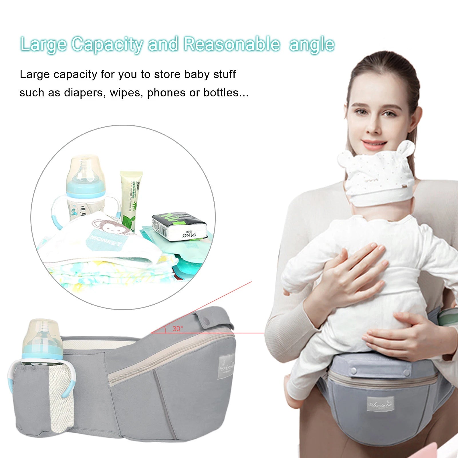 Baby Carrier Ergonomic Infant Multifunctional Waist Stool in USA