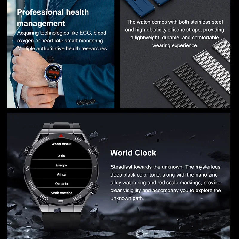 GPS Tracker Smartwatch Men NFC Bluetooth Call IN USA.