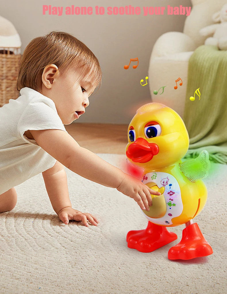 Electric Dancing Duck Funny Blink Eyes Flashing Light Shake in USA