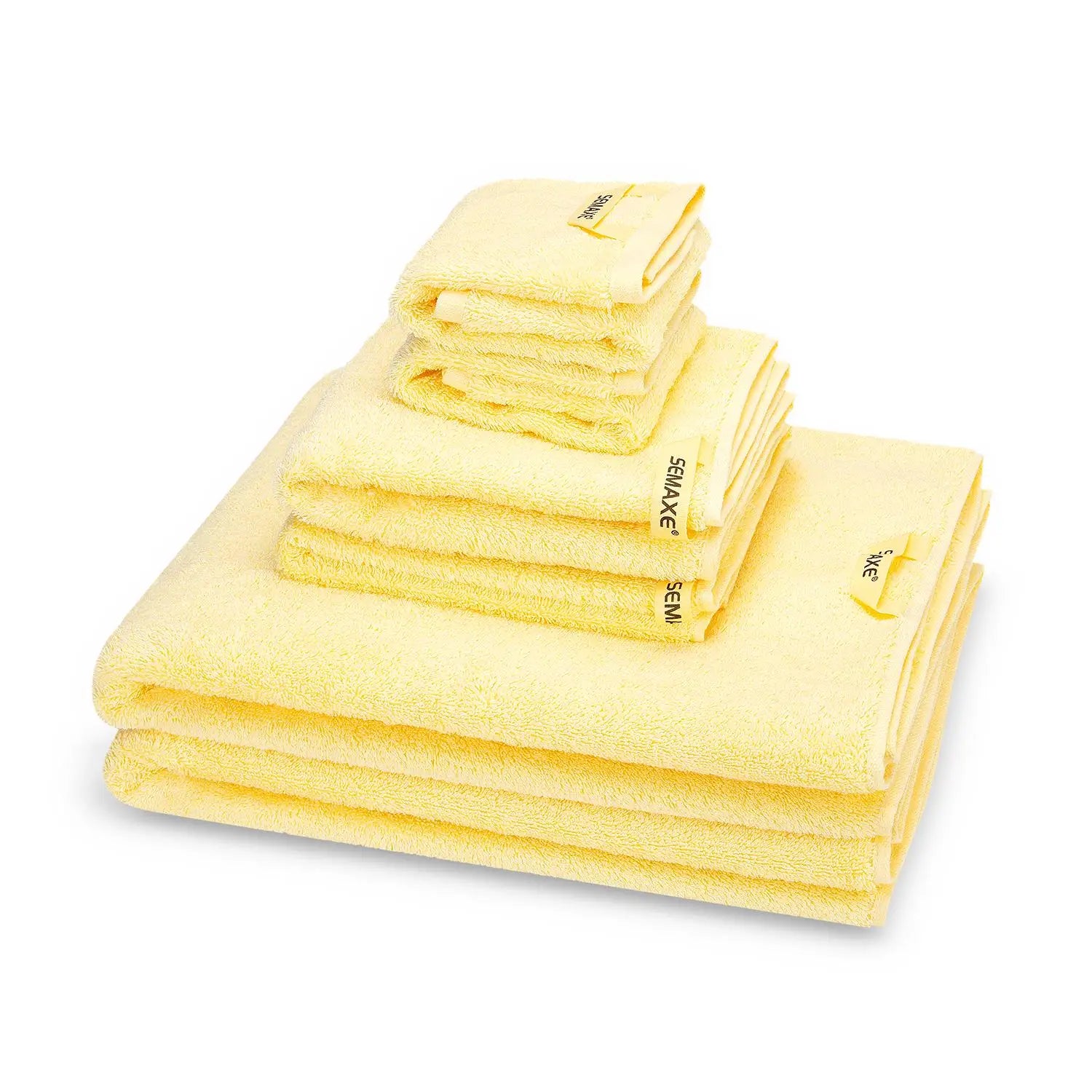 SEMAXE Bath Towels Set,2 Large Bath Towels,2 Hand