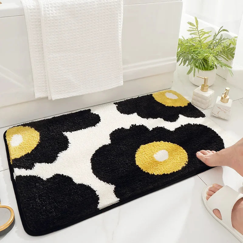 Bathroom Rug Soft Pink Cute Bath Mat Absorbent Microfiber in USA.