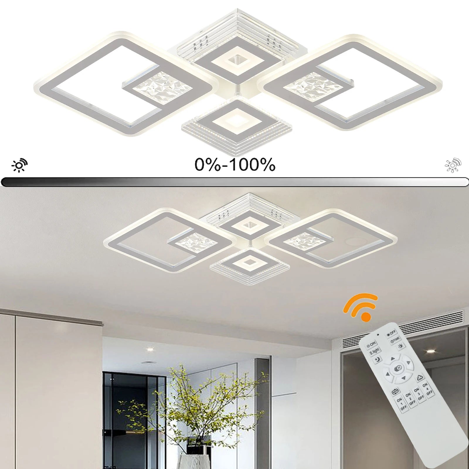 Modern Embedded LED Acrylic Ceiling Light IN USA.