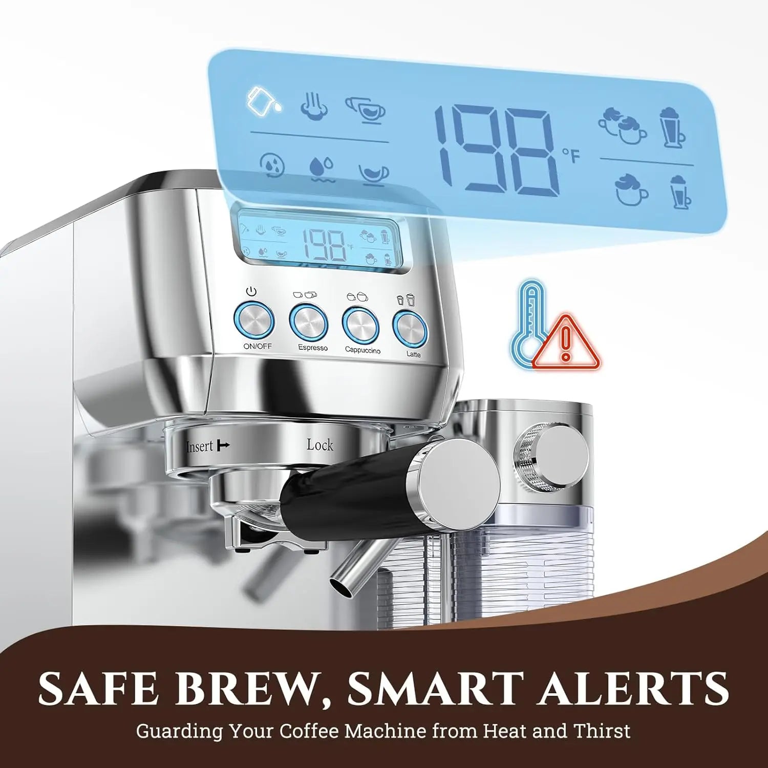 Machine LCD Display, Bar Cappuccino Machines IN USA.