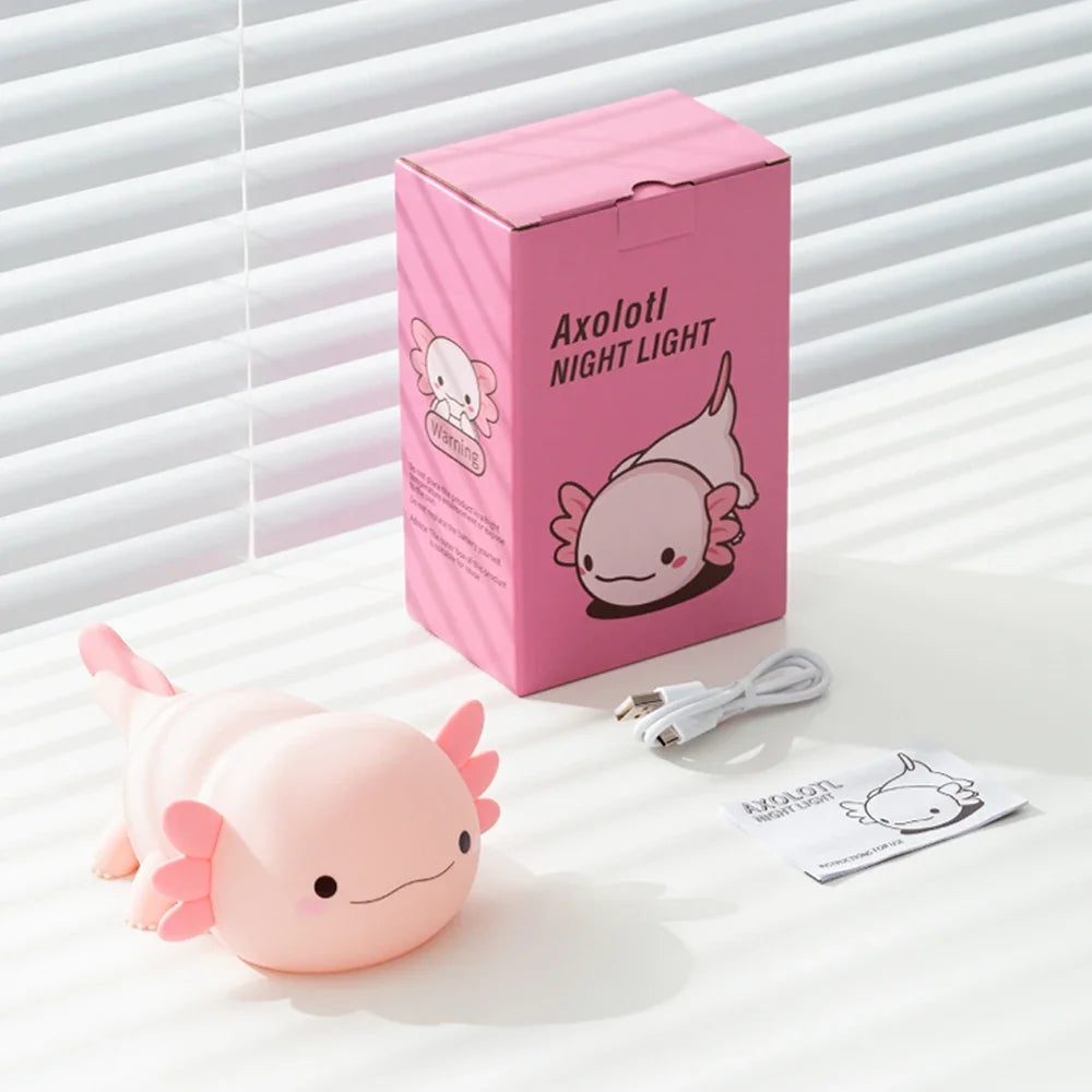 Novelty Silicone Axolotl Night Light Rechargeable in USA