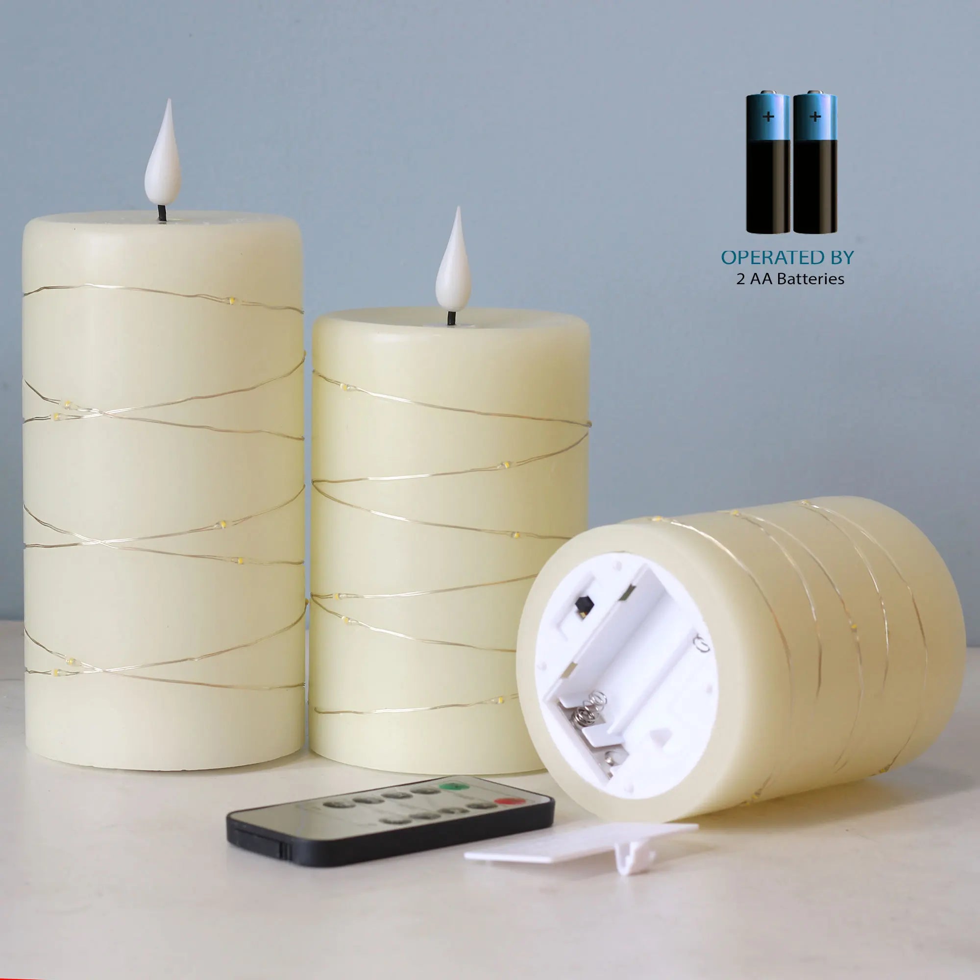 Flameless Candles Battery Operated Remote in USA.