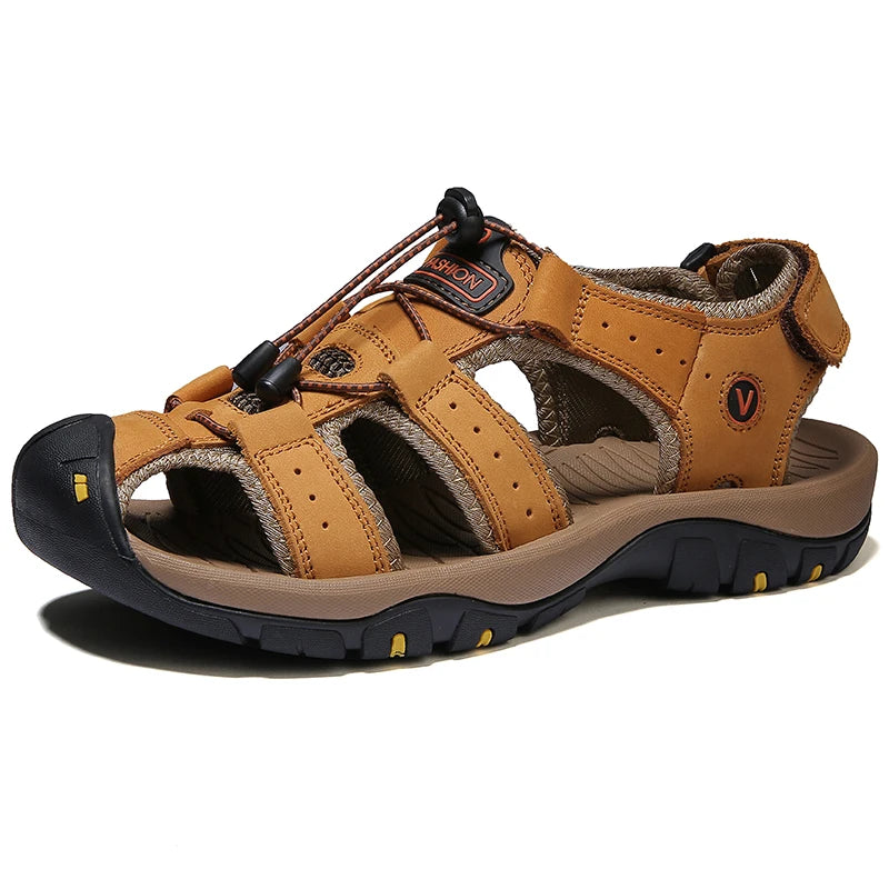 Summer Men Sandals Leather Mens Casual Shoes in USA