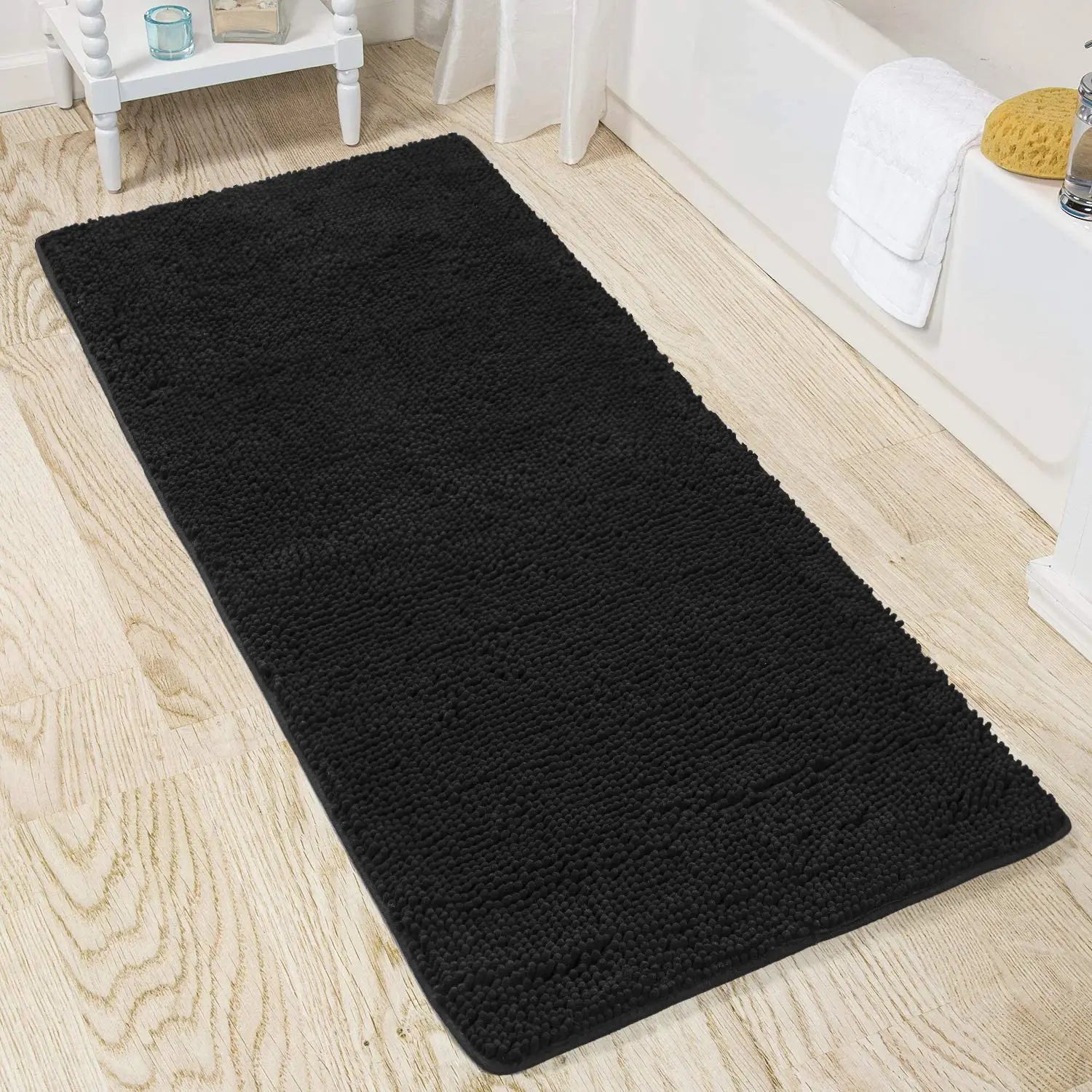 Non-slip super absorbent Bath mat Soft pile Foot mat Bathroom