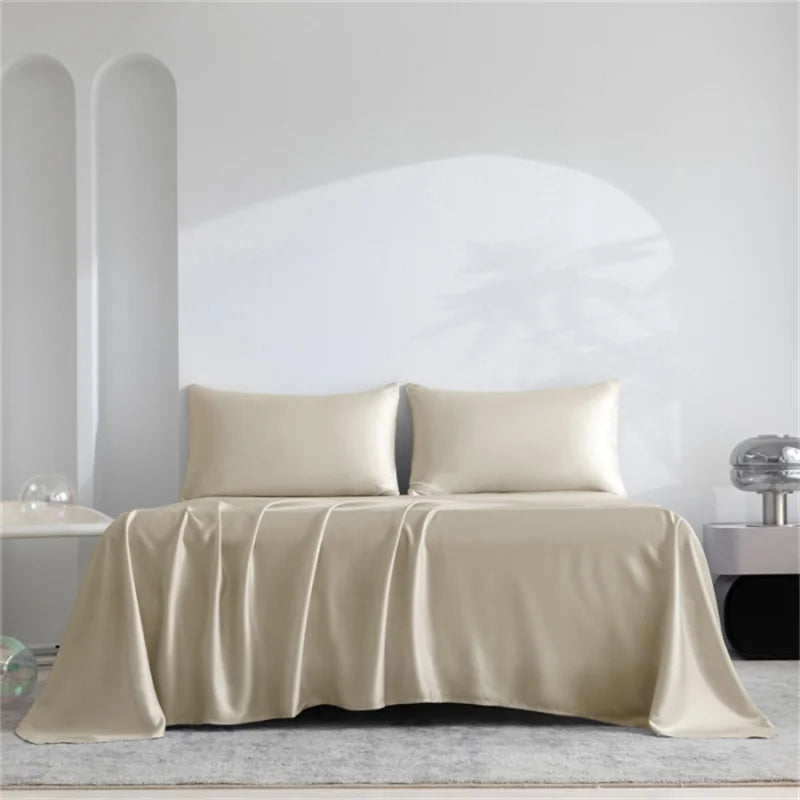 Home 100% Bamboo Flat Sheet 1Pc Luxury Soft Bed Sheet Cover Single Dou