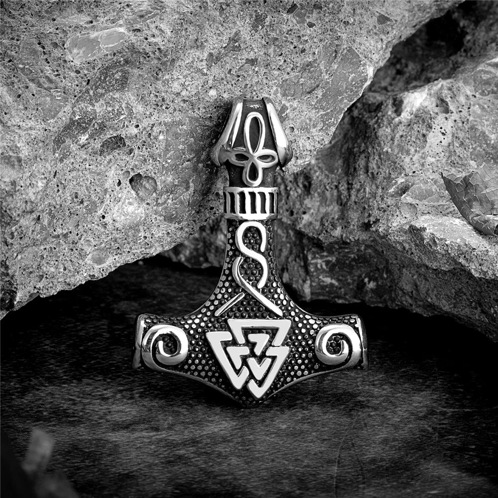 Vikings Thors Hammer Necklaces Stainless Steel in USA