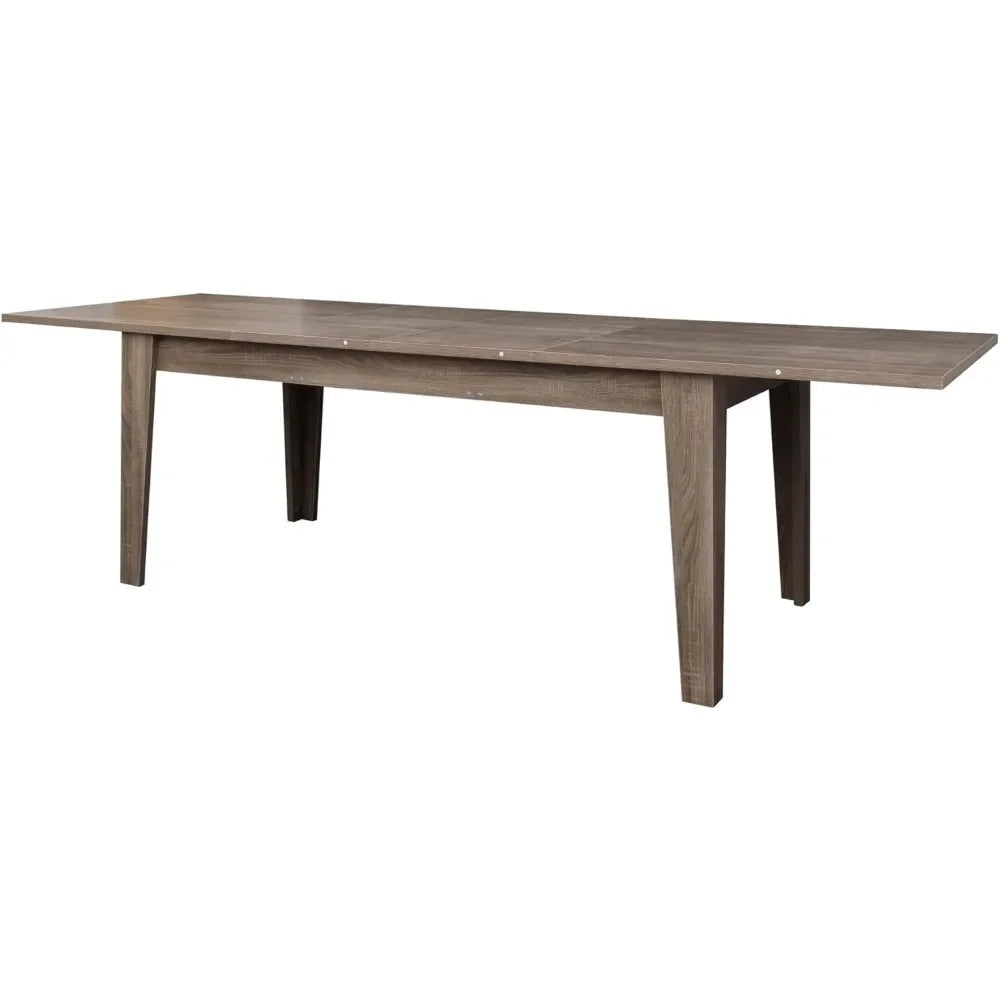 Dining Room Table Rustic Wood Extendable Rectangular IN USA.