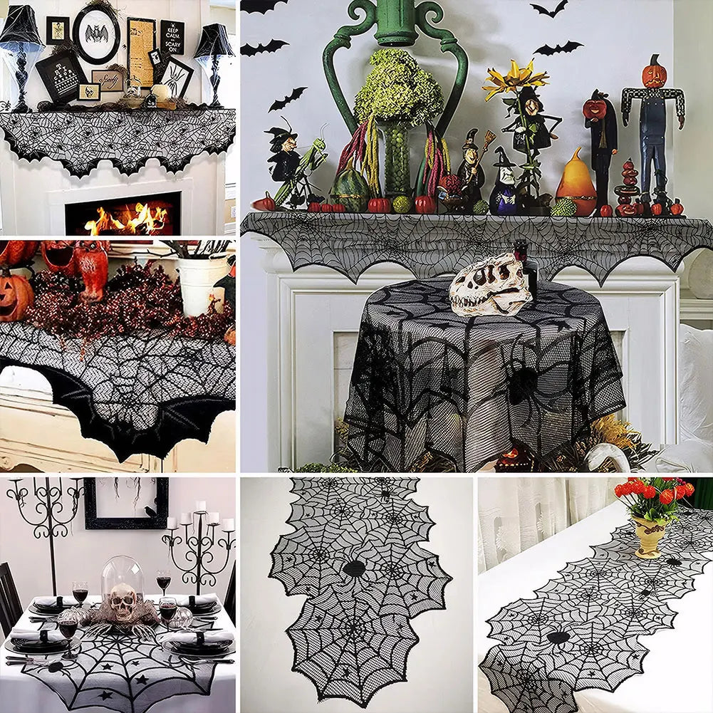 Halloween Decorations Lace Spider Web Halloween in USA