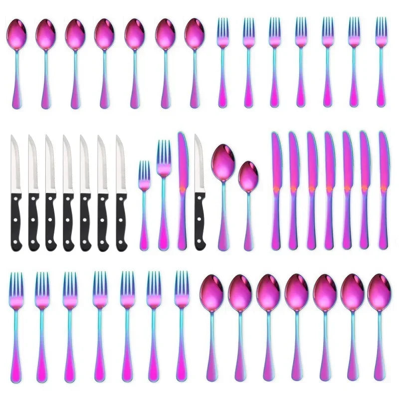 Silverware Set Stainless Steel Food Grade Mirror Polish in USA.