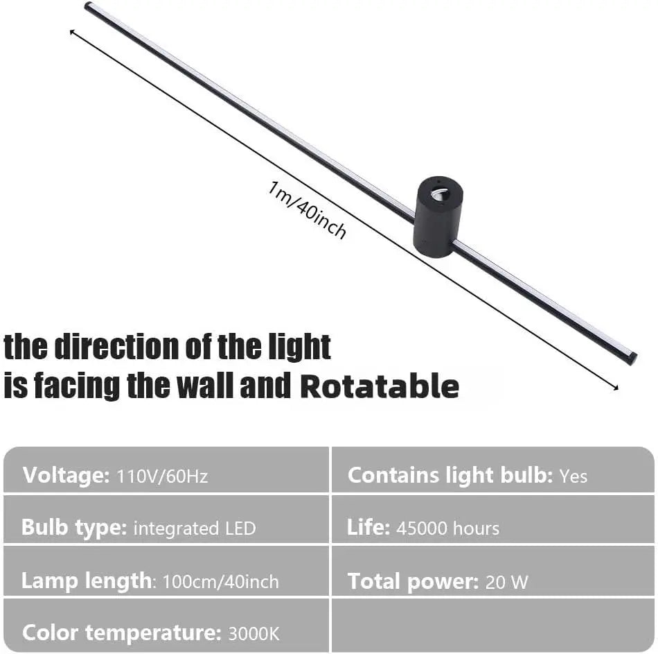 LED Linear Wall Lamp, Indoor Long Strip Lighting IN USA.