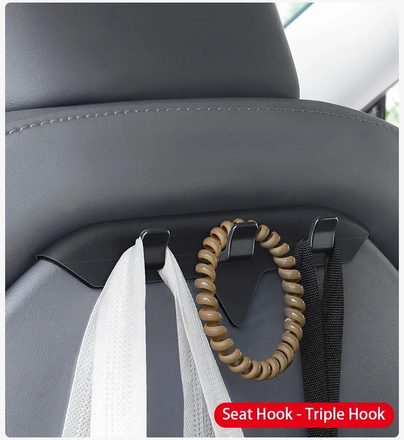 Car Back Seat Headrest Mount Holder For Tesla Model 3/Y/S/3+ 360 Rotat