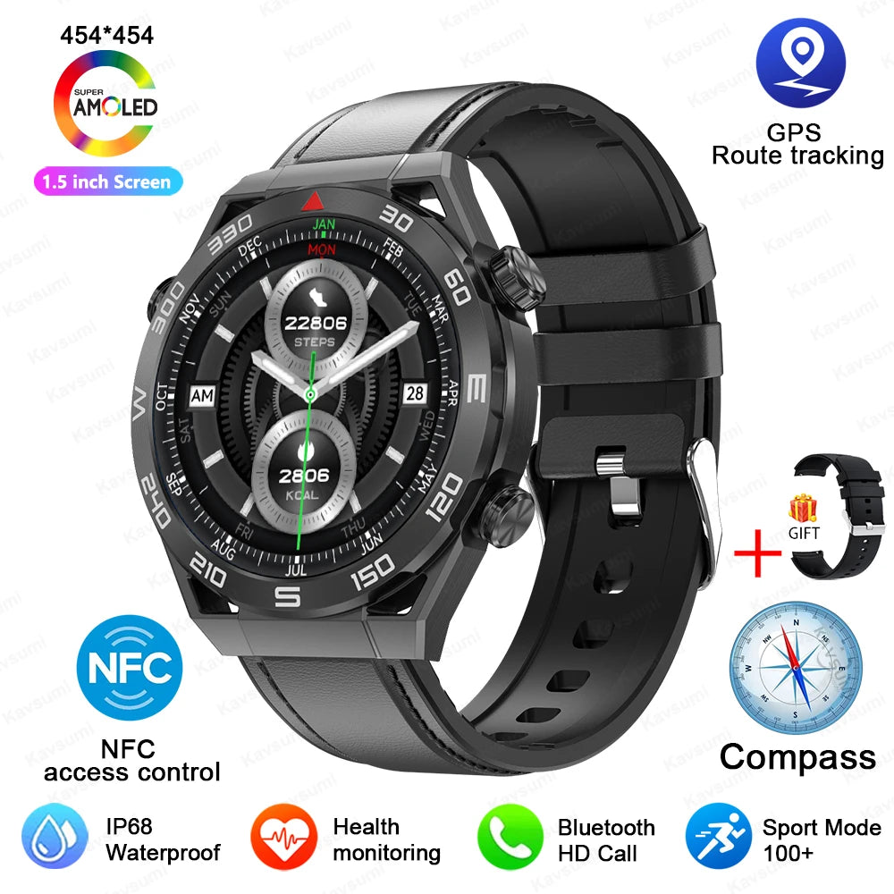 GPS Tracker Smartwatch Men NFC Bluetooth Call IN USA.