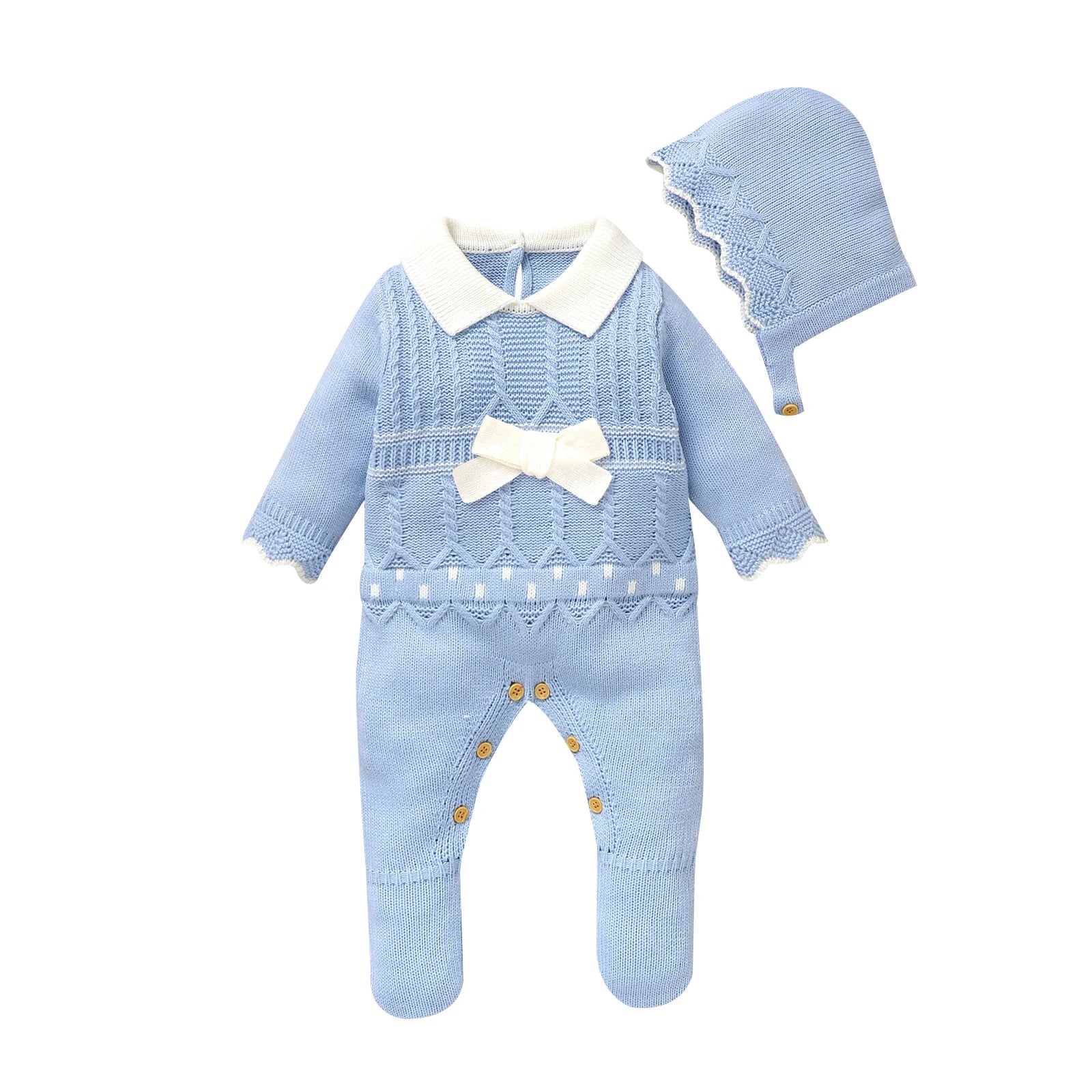 Jumpsuit Long Sleeve Cute Bow Toddler Clothes in USA