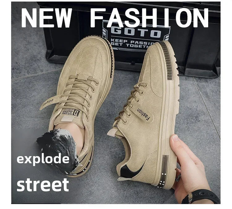 Spring Men's Shoes New Breathable Work Safety in USA