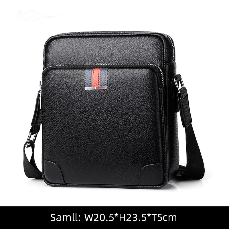 Famous Brand Small Men's Bag Genuine Leather Men Shoulder Bag in USA