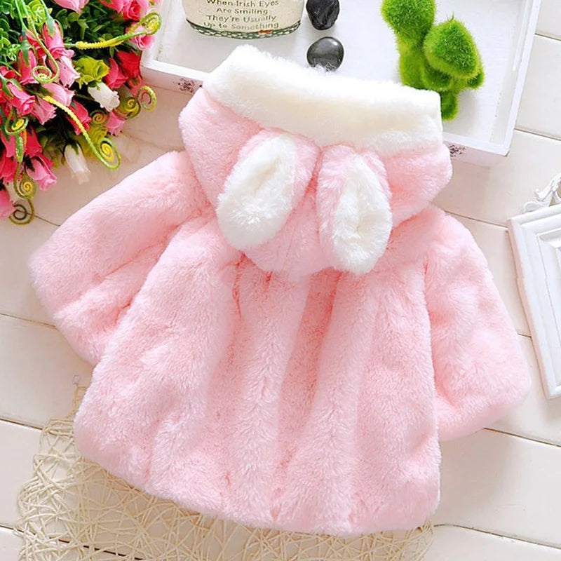 Baby girl clothes winter coat thick warm wool in USA