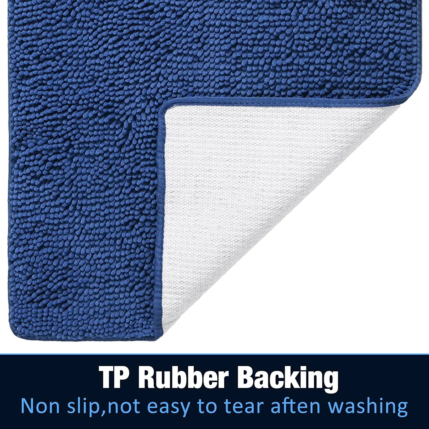 Non-slip super absorbent Bath mat Soft pile Foot mat Bathroom