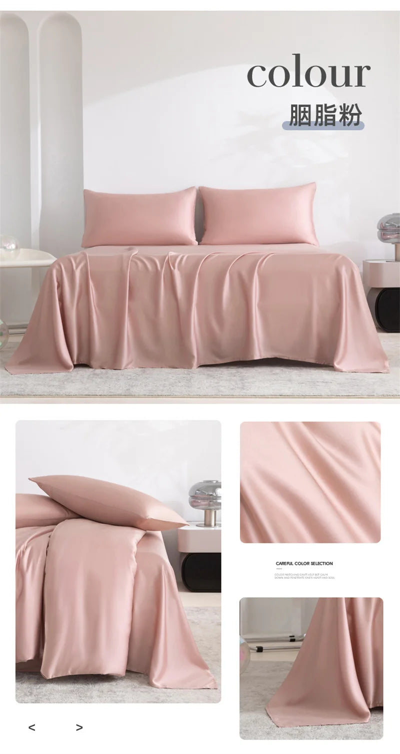 Home 100% Bamboo Flat Sheet 1Pc Luxury Soft Bed Sheet Cover Single Dou