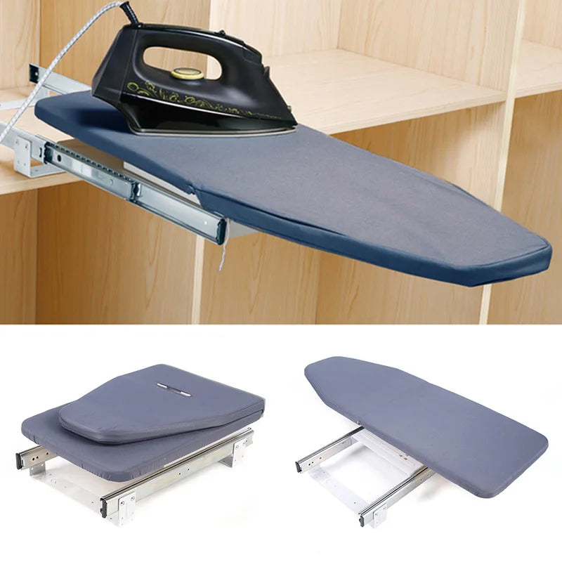 Retractable Rotating Ironing Board Gray Foldable in USA.