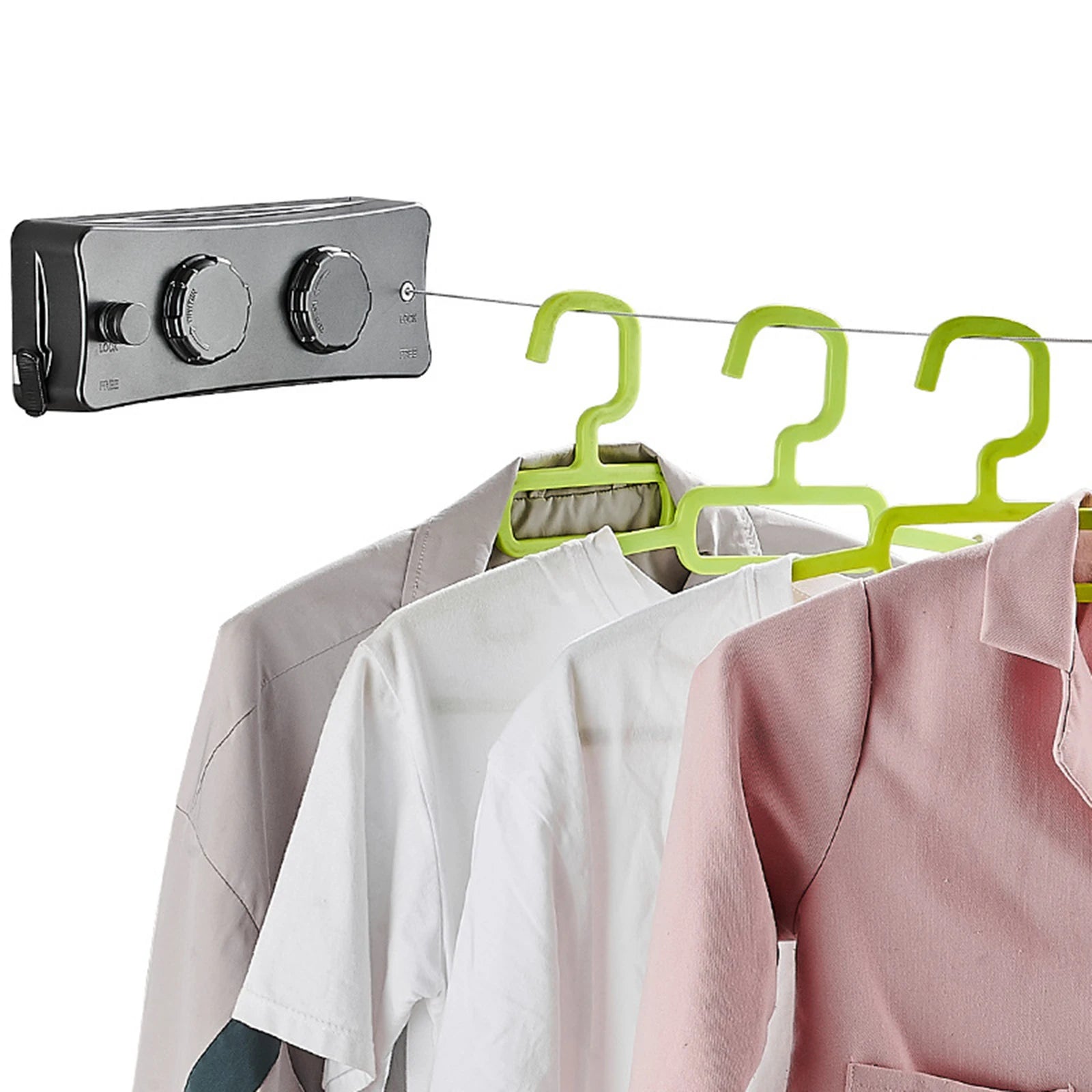 Double Line Clothes Hanger Laundry Drying Retractable in USA.