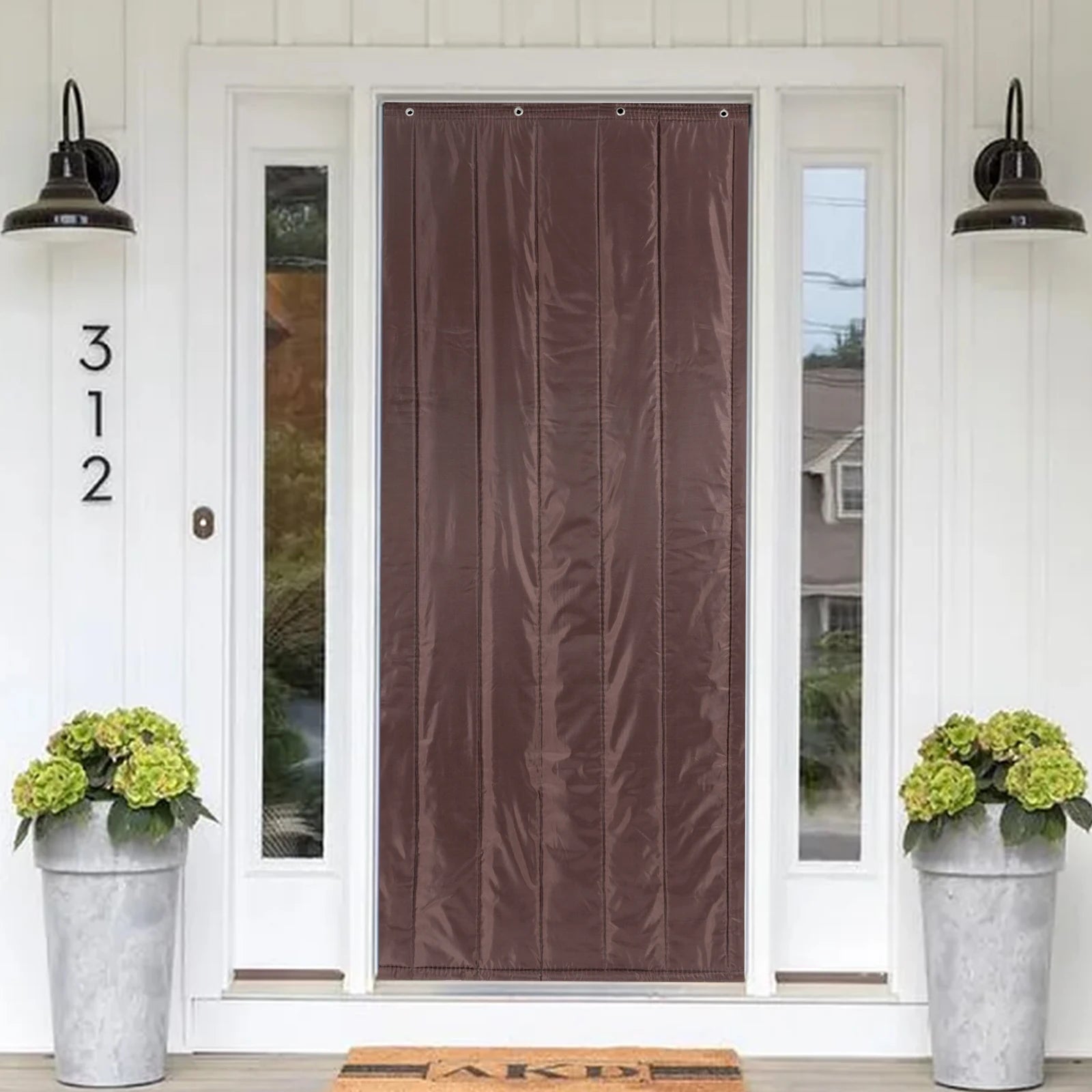 Insulated Door Curtain Thermal Cover Soundproof Winter Doorways in USA