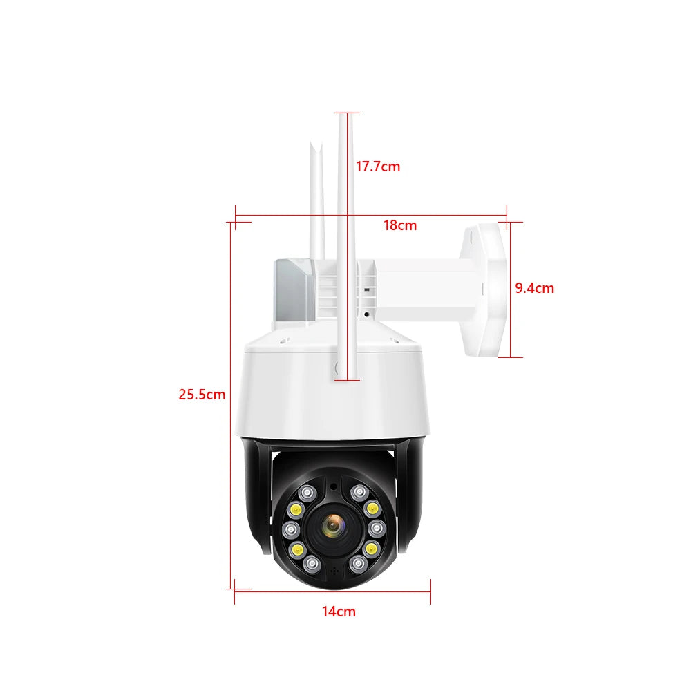 MOVOLS Zoom Wireless PTZ TUYA Wifi Two Way Audio IP Camera IN USA.