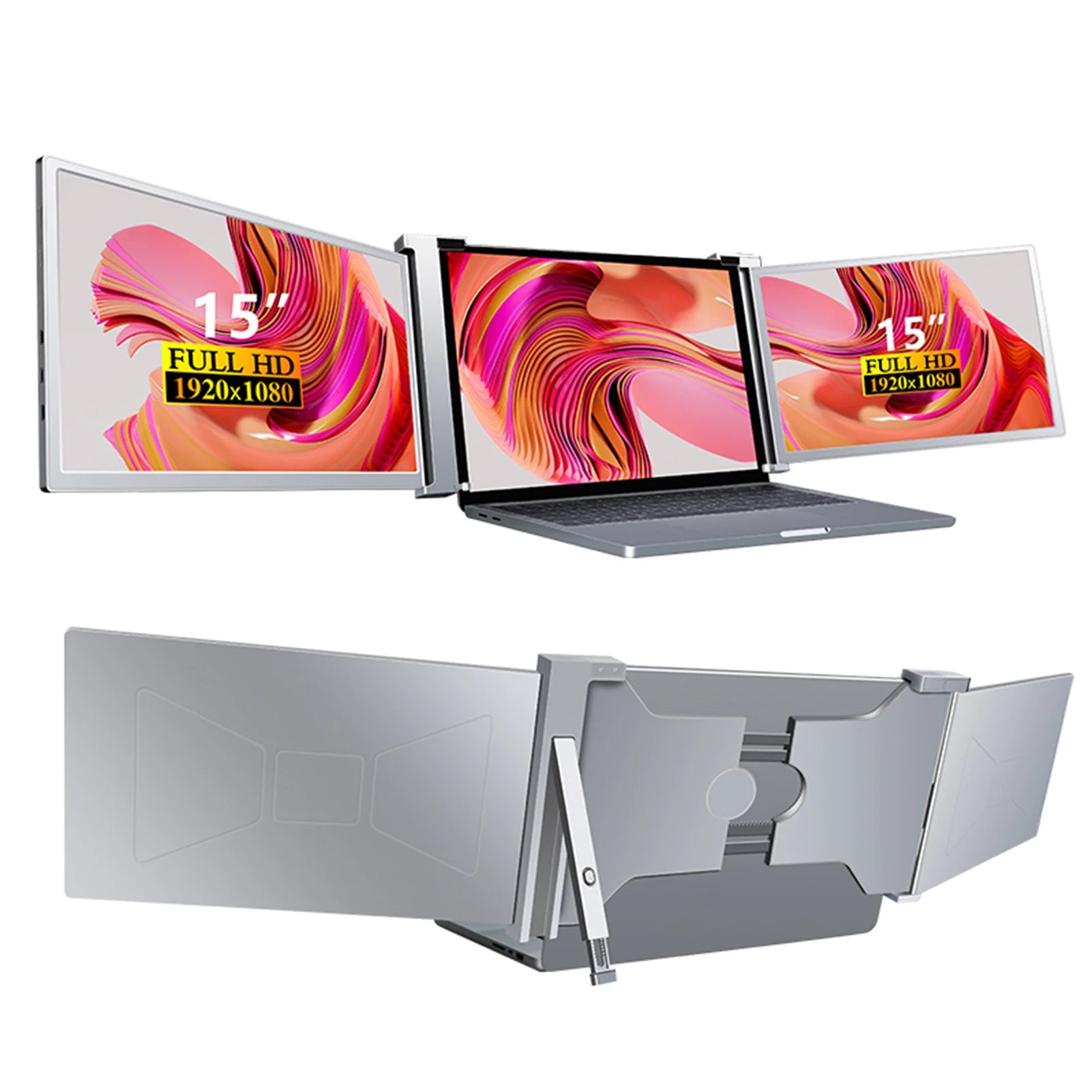 Portable Triple-screen Monitor Laptop Expansion Screen IN USA.