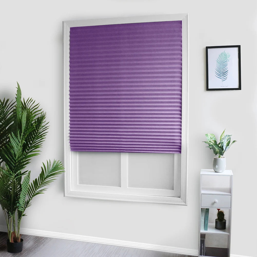 Shades Blinds Pleated Blackout Decorative Bright Color in USA