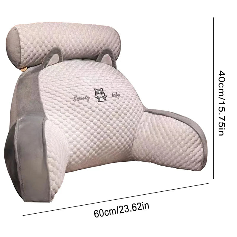 Triangular Reading Pillow Bedside Large Backrest Waist in USA.