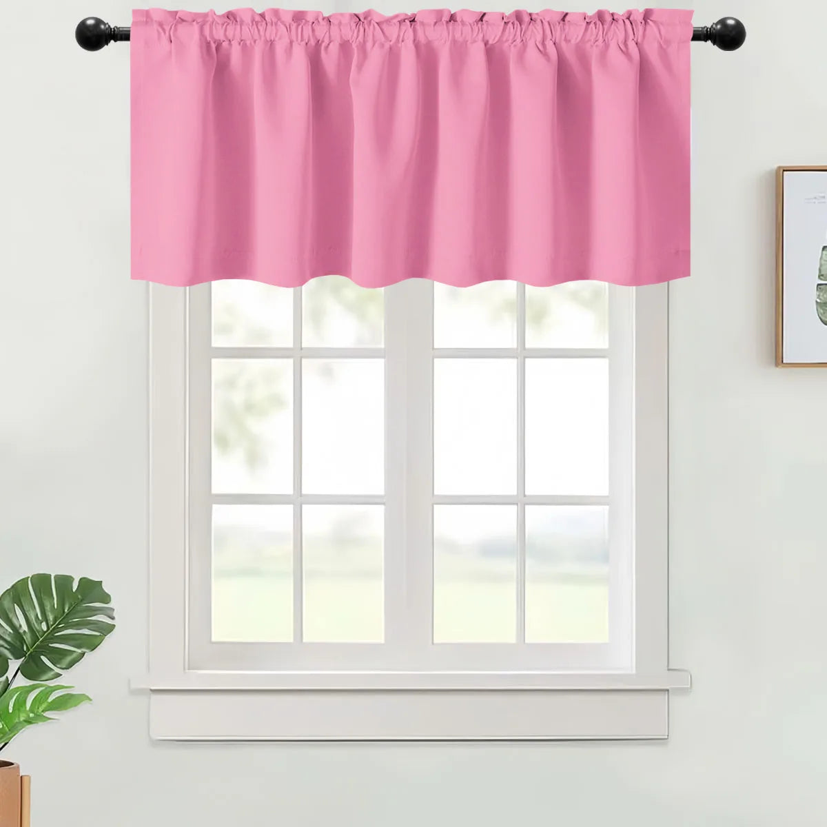 Valance Curtains Blackout Thermal Insulated Rod Pocket Window in USA