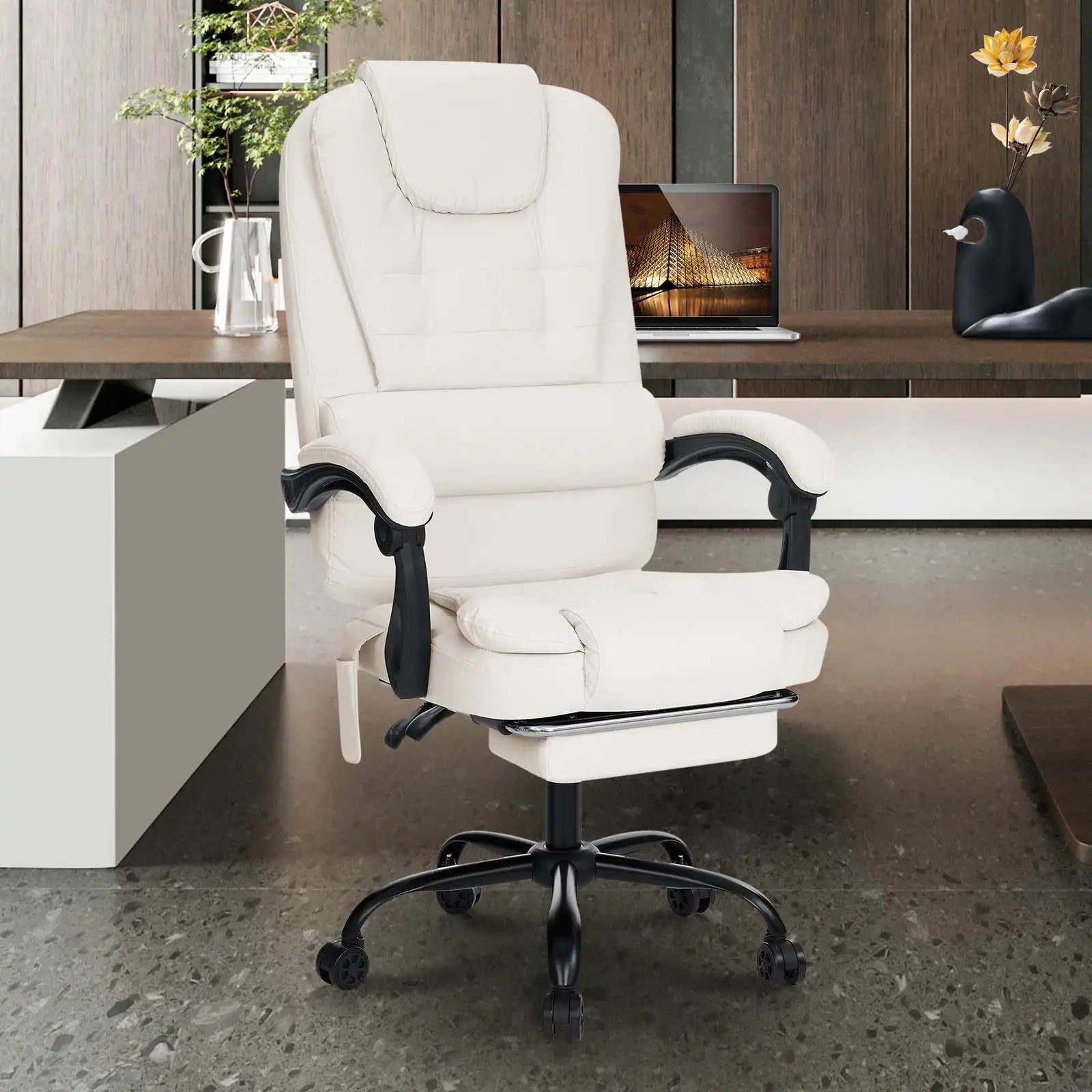 Executive Office Chair Massage High Back Leather Office Chair in USA.