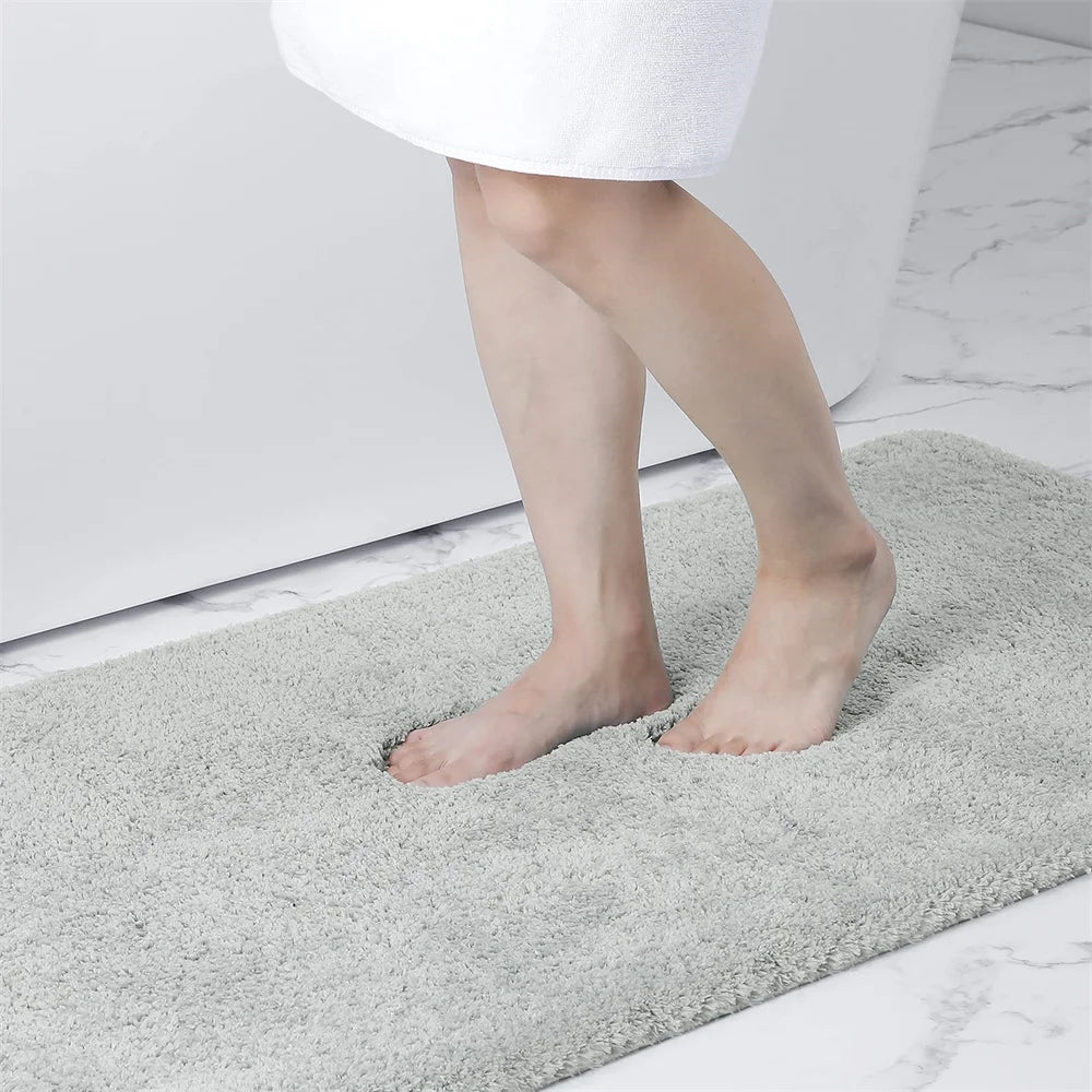 Olanly Luxury Bathroom Bath Mat Absorbent Shower Mat